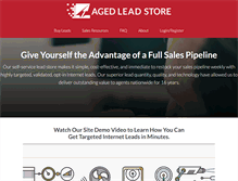 Tablet Screenshot of agedleadstore.com